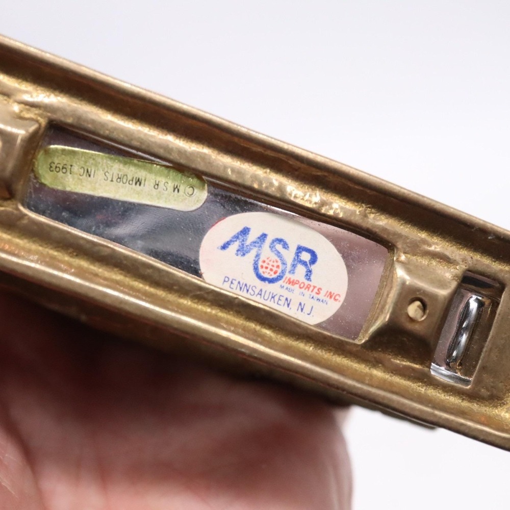 MSR Imports 4.5" Brass Firetruck Desk Stapler & Tape Dispenser Vintage 1993 - Picture 15 of 16